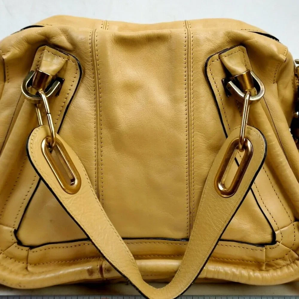 Chloe Hand Bag Brown Leather